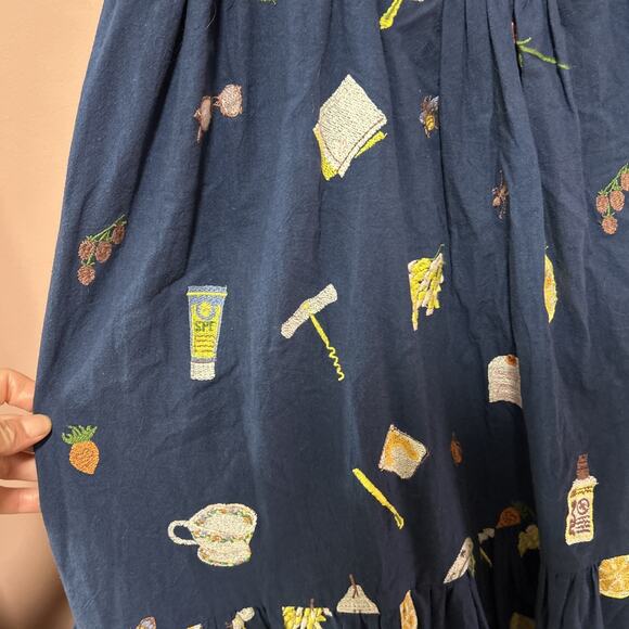 Samantha Pleet Full Embroidered Freda Tiered Sundress Tea Party Picnic 6 - Picture 4 of 10